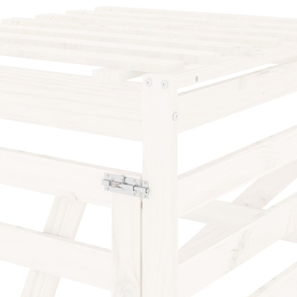 Containerberging Verlengstuk Massief Grenenhout Wit Wit Grenenhout