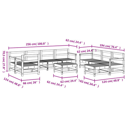 Loungeset Massief Grenenhout