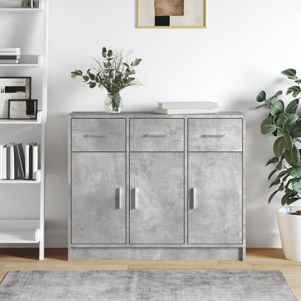 Dressoir 91X28X75 Cm Bewerkt Hout Kleurig