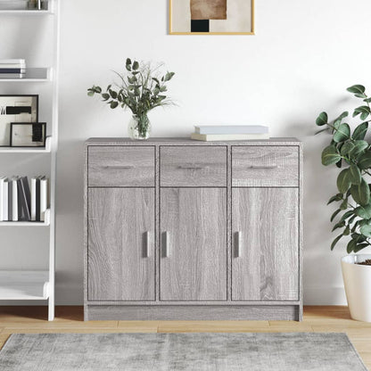 Dressoir 91X28X75 Cm Bewerkt Hout Kleurig
