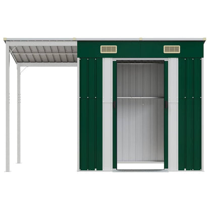 Tuinschuur Met Verlengd Dak 277X107X181 Cm Staal