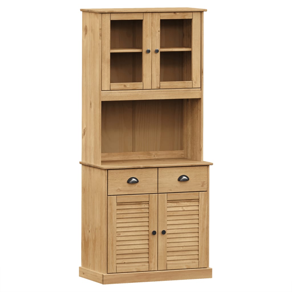 Hoge Kast Vigo 78X40X175 Cm Massief Grenenhout