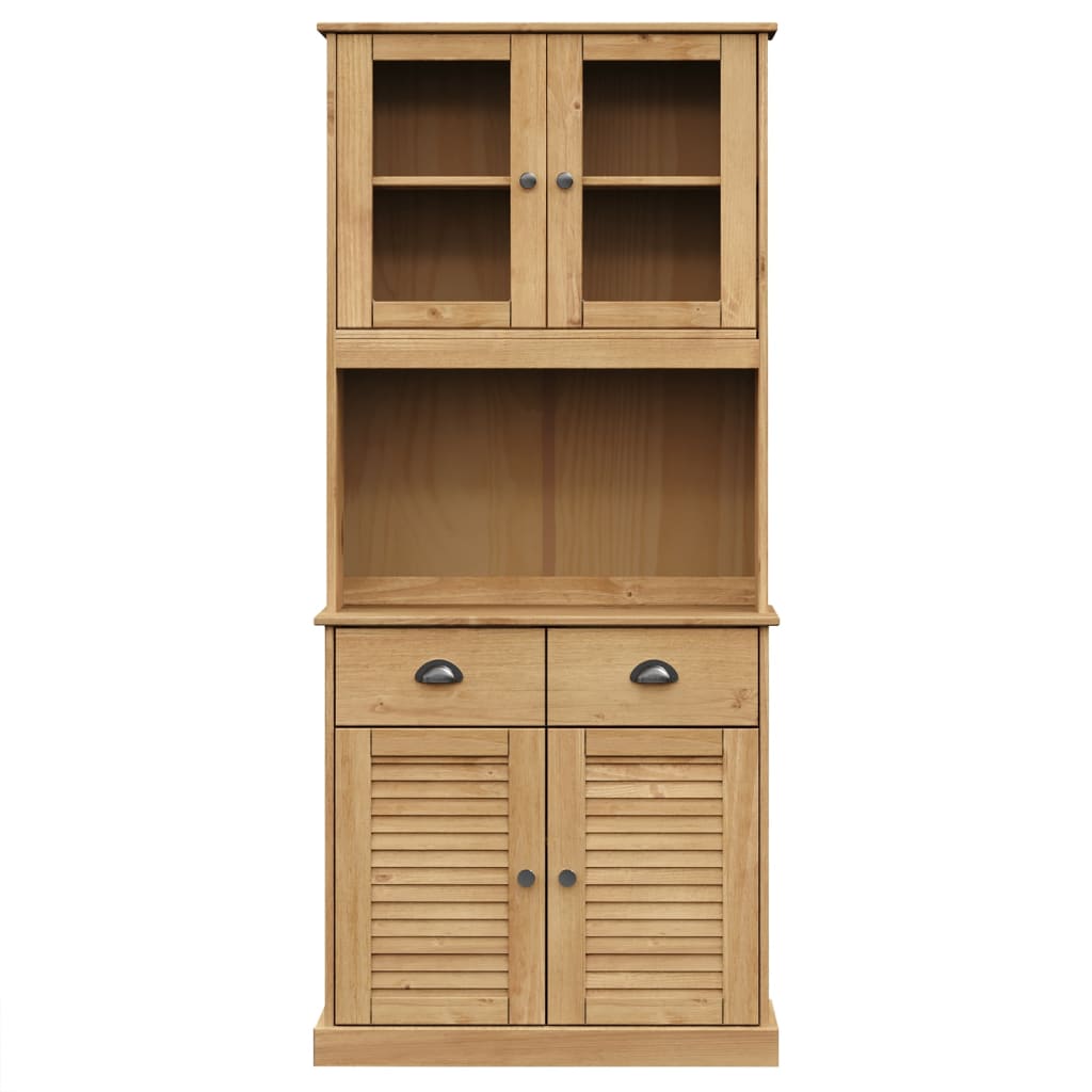 Hoge Kast Vigo 78X40X175 Cm Massief Grenenhout