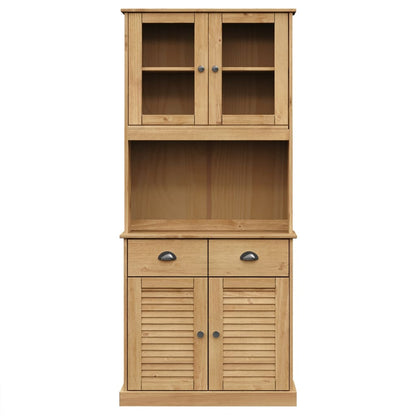 Hoge Kast Vigo 78X40X175 Cm Massief Grenenhout