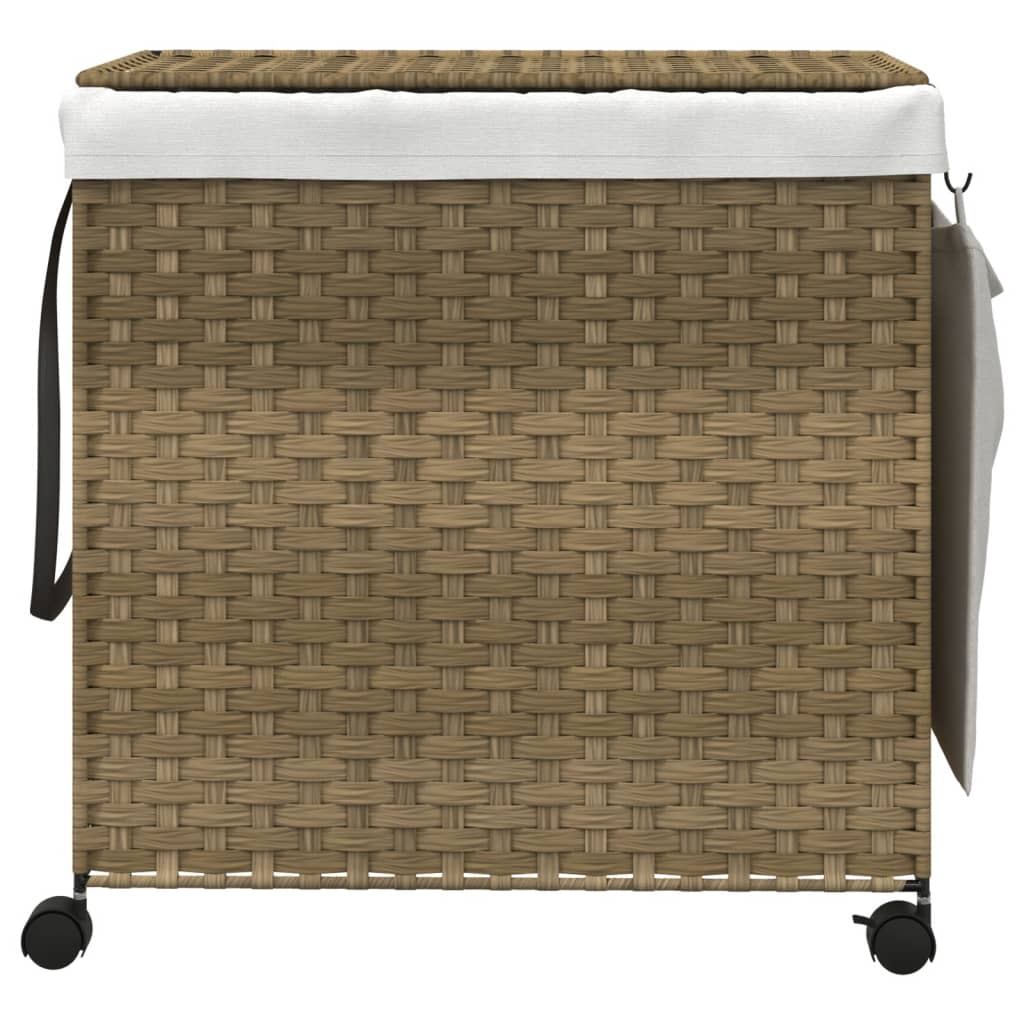 Wasmand Op Wielen 60X35X60,5 Cm Rattan