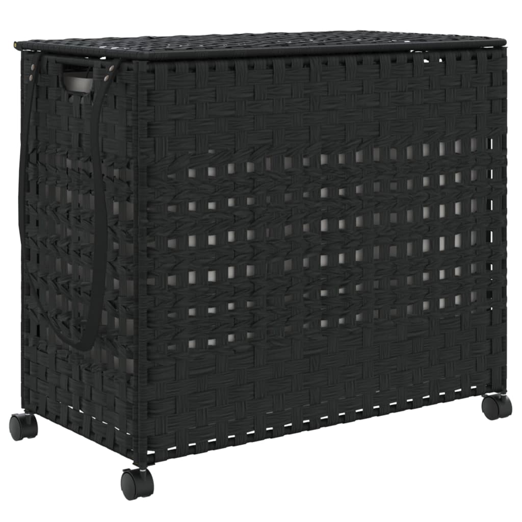 Wasmand Op Wielen 66X35X60 Cm Rattan