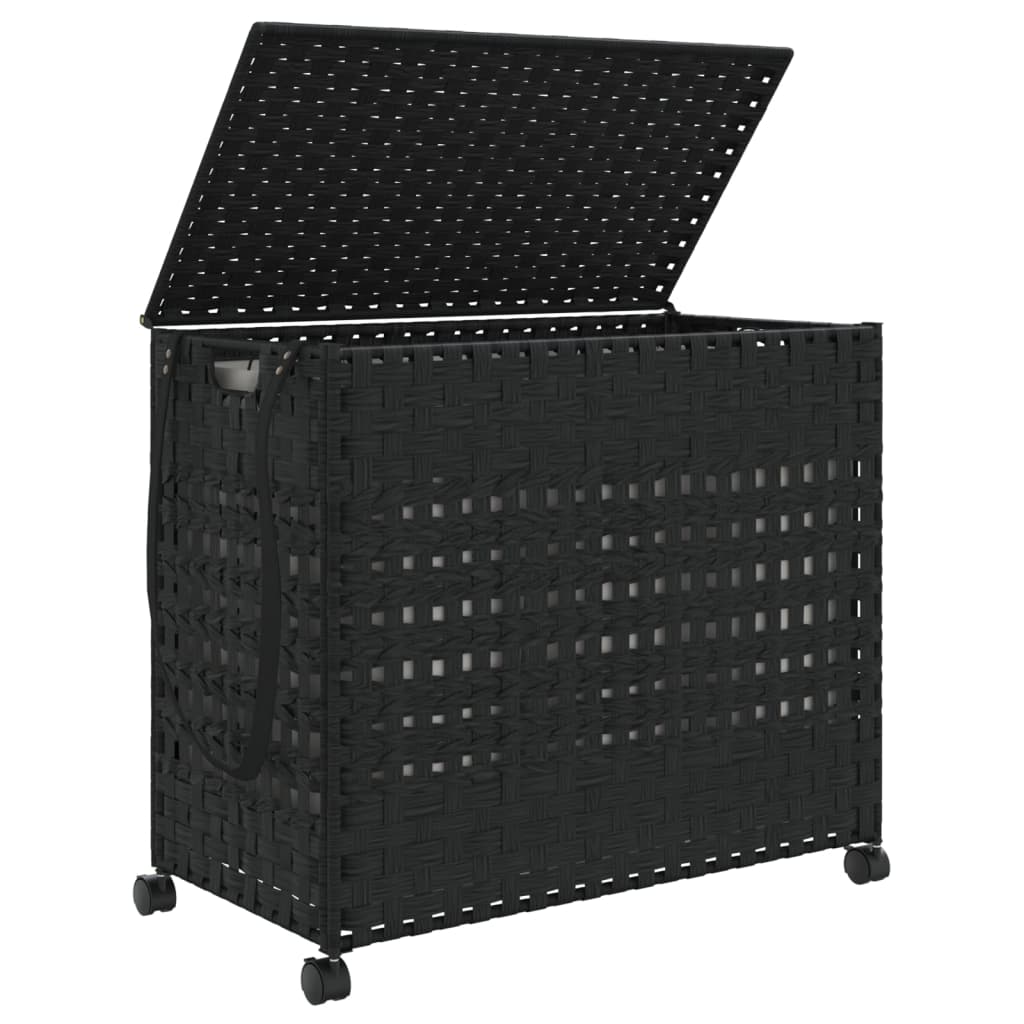 Wasmand Op Wielen 66X35X60 Cm Rattan