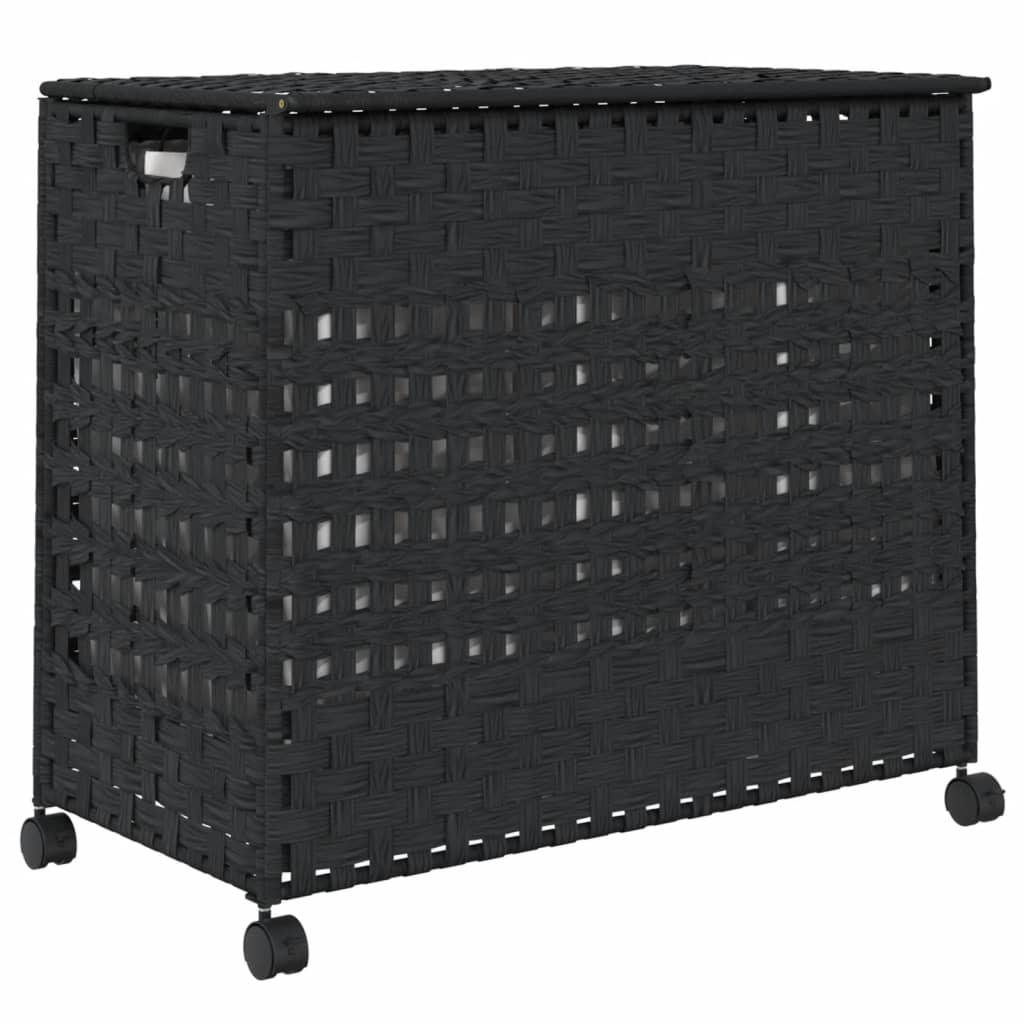 Wasmand Op Wielen 66X35X60 Cm Rattan