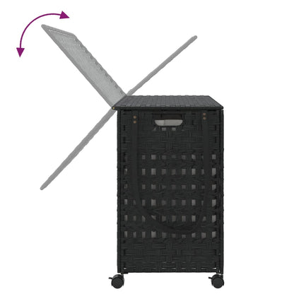 Wasmand Op Wielen 66X35X60 Cm Rattan