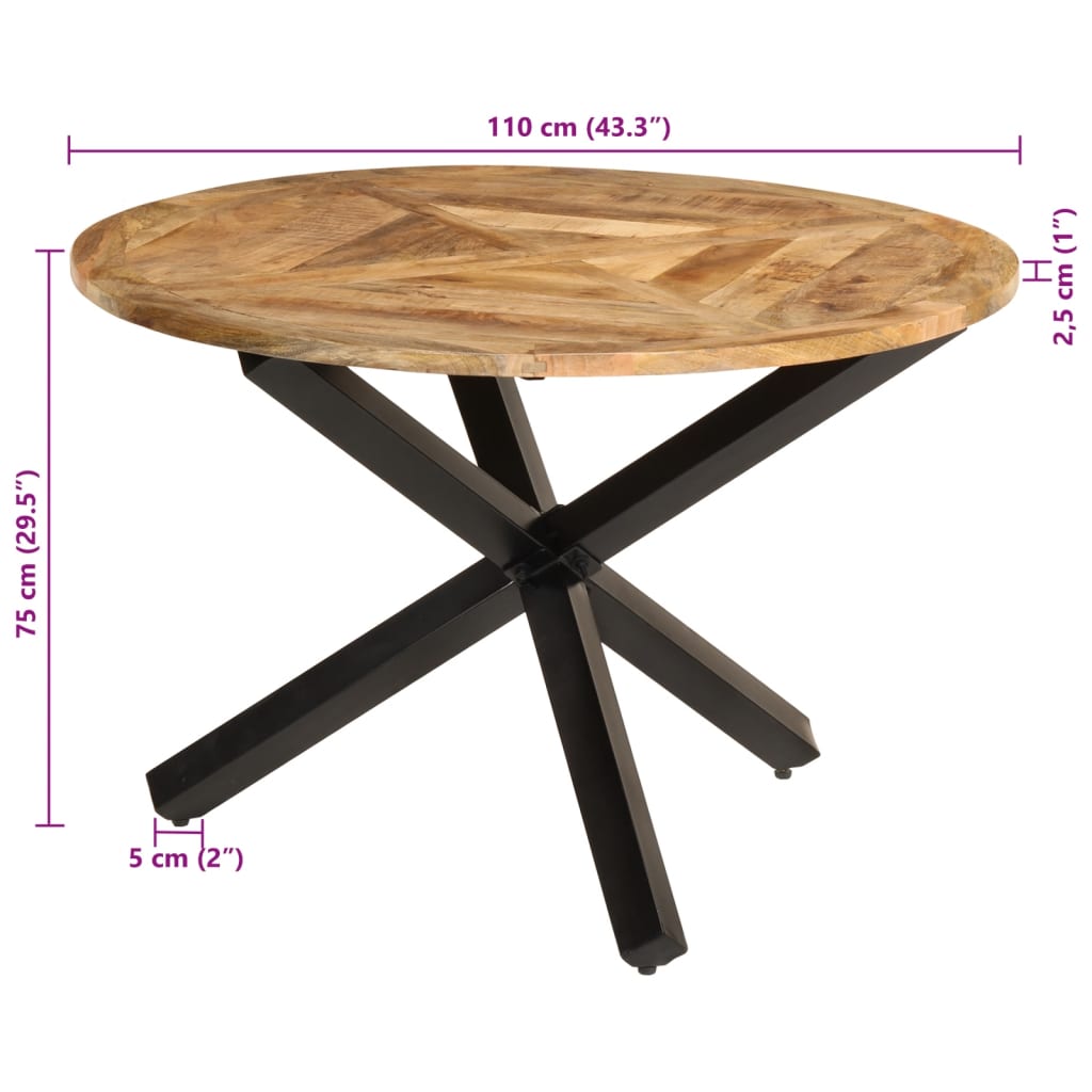 Eettafel Ø110X76 Cm