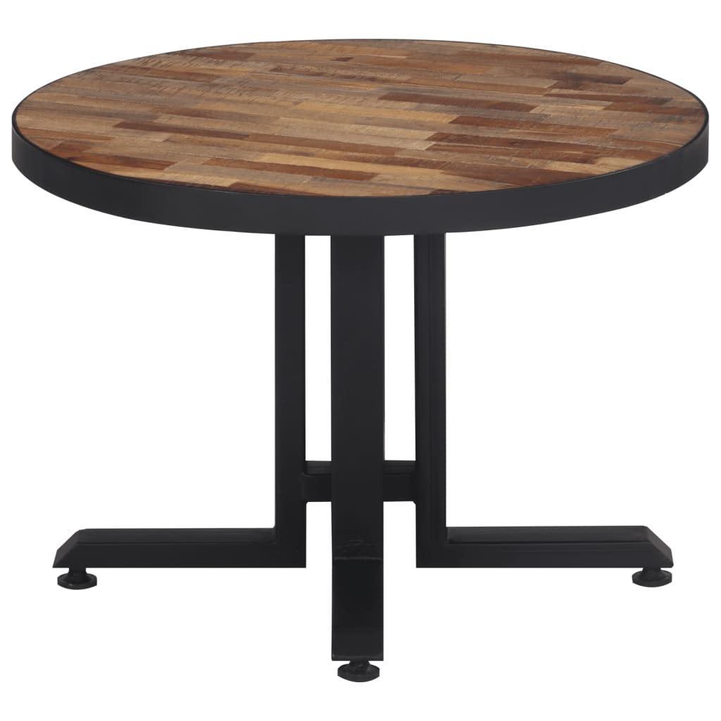 Salontafel Ø Massief Gerecycled Teakhout