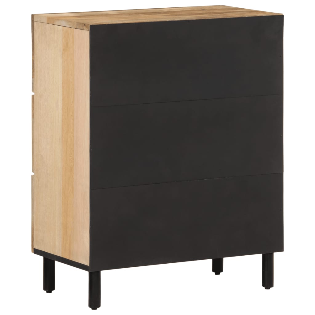 Bijzetkasten 2 St 60X33X75 Cm Massief Mangohout Bruin