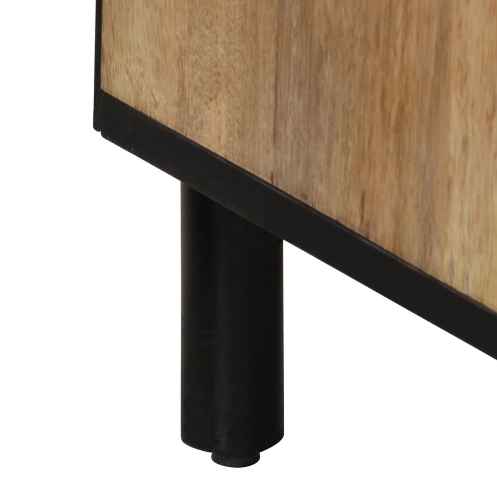 Bijzetkasten 2 St 60X33X75 Cm Massief Mangohout Bruin