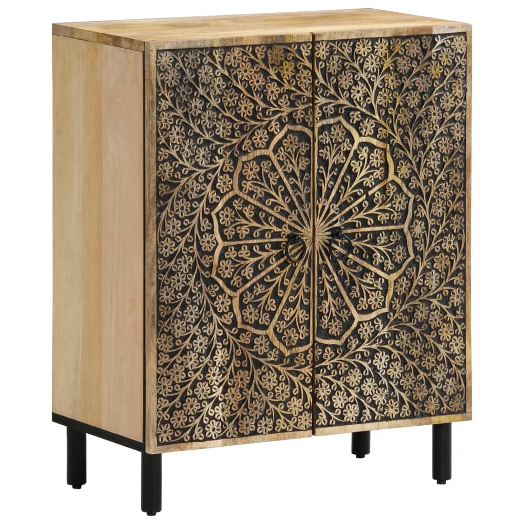 Bijzetkasten 3 St 60X33X75 Cm Massief Mangohout Bruin