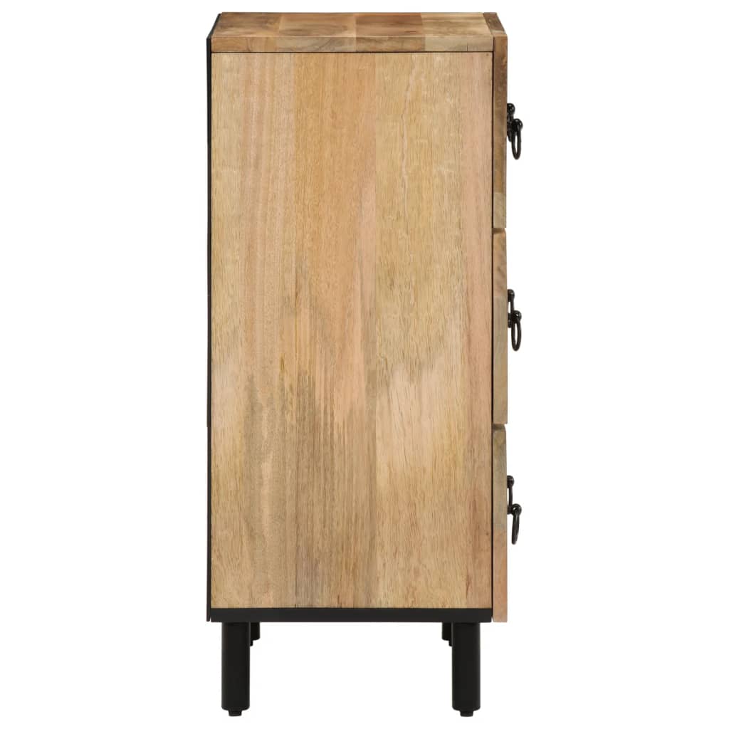 Bijzetkasten 3 St 60X33X75 Cm Massief Mangohout Bruin