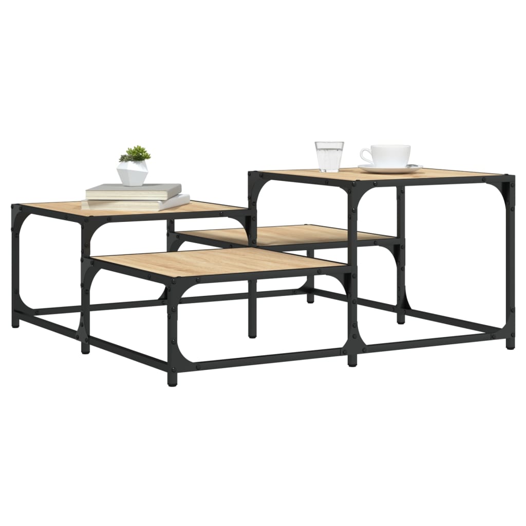 Salontafel Bewerkt Hout