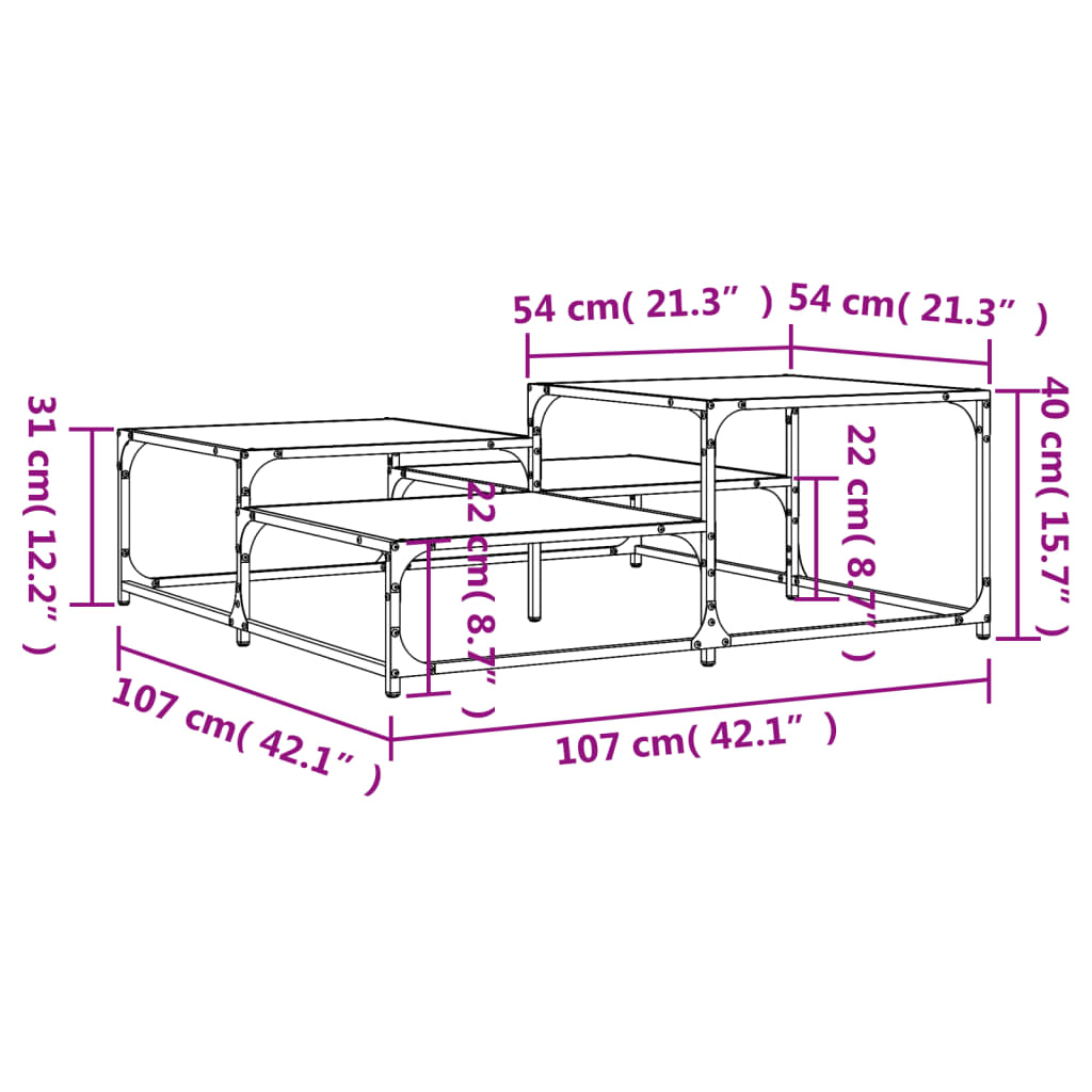 Salontafel Bewerkt Hout