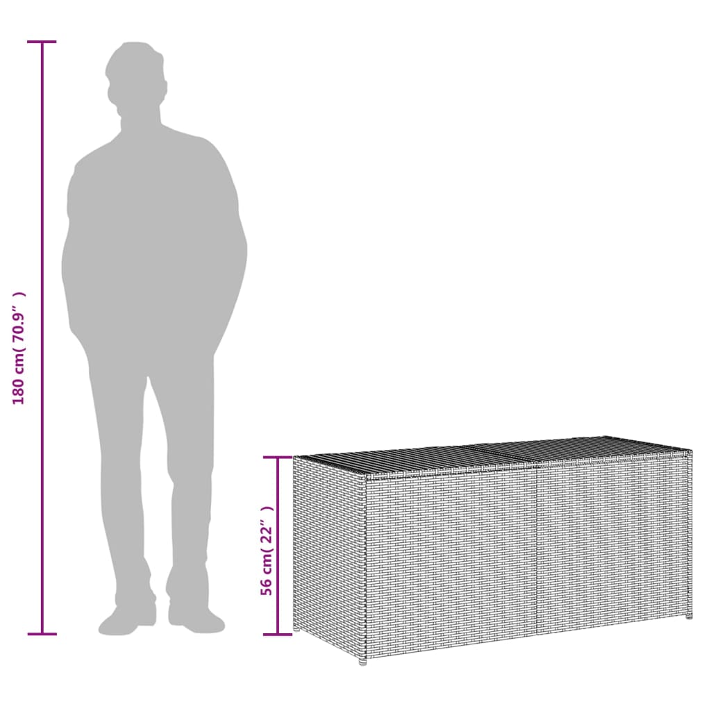 Tuinbox 283 L Poly Rattan