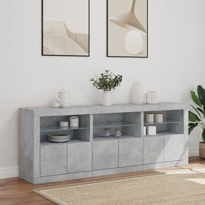 Dressoir Met Led-Verlichting 181,5X37X67 Cm