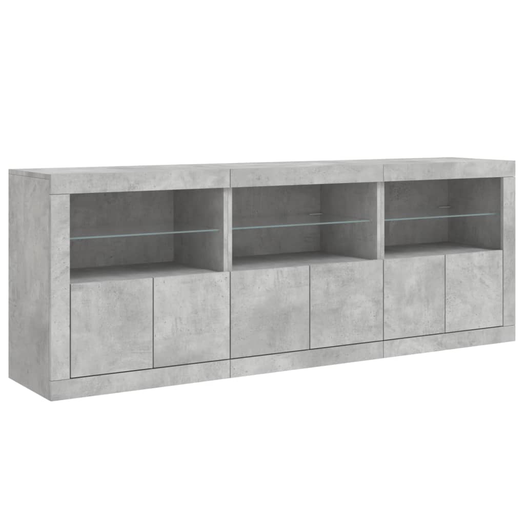 Dressoir Met Led-Verlichting 181,5X37X67 Cm