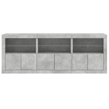 Dressoir Met Led-Verlichting 181,5X37X67 Cm