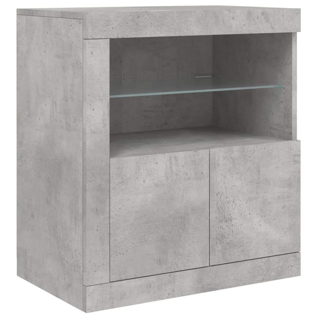 Dressoir Met Led-Verlichting 181,5X37X67 Cm