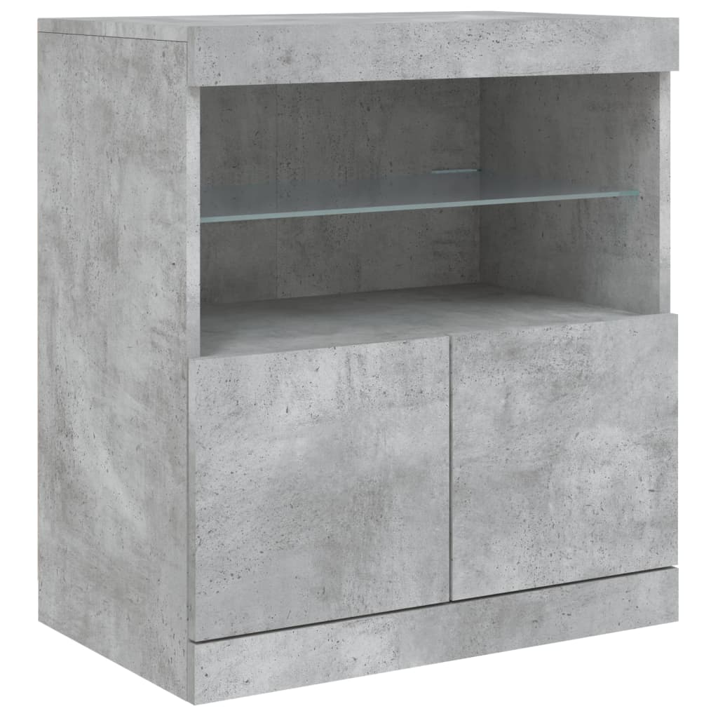 Dressoir Met Led-Verlichting 181,5X37X67 Cm