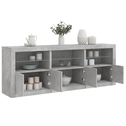 Dressoir Met Led-Verlichting 181,5X37X67 Cm