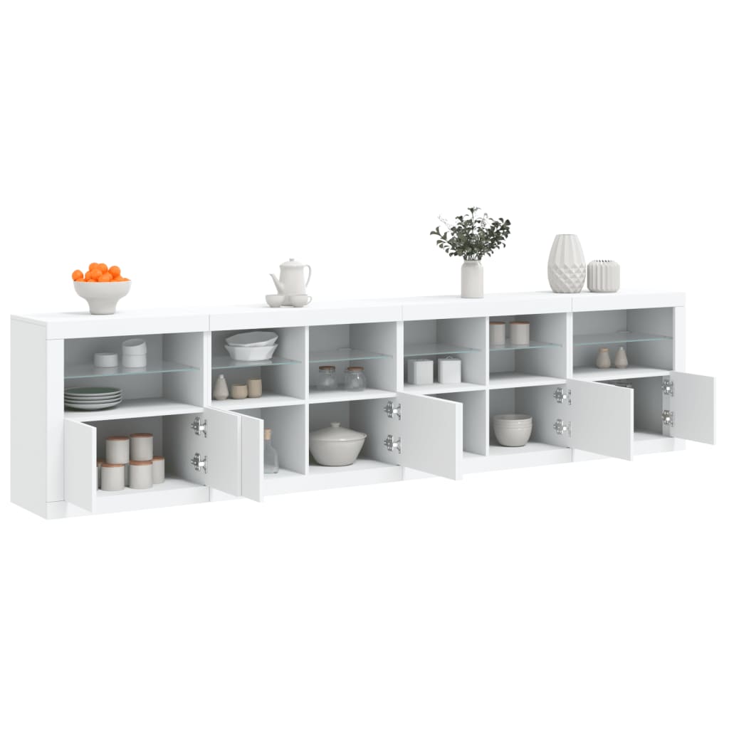 Dressoir Met Led-Verlichting 283X37X67 Cm