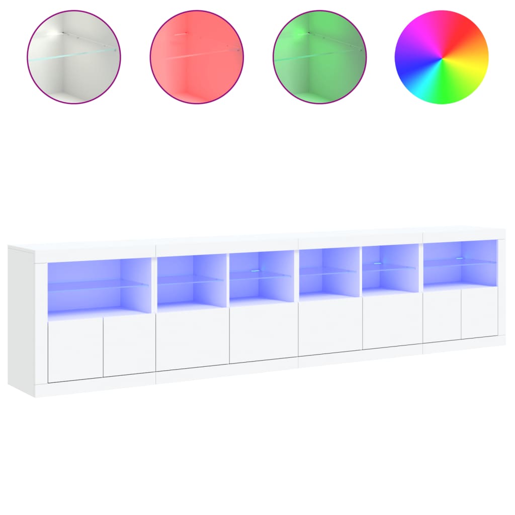 Dressoir Met Led-Verlichting 283X37X67 Cm