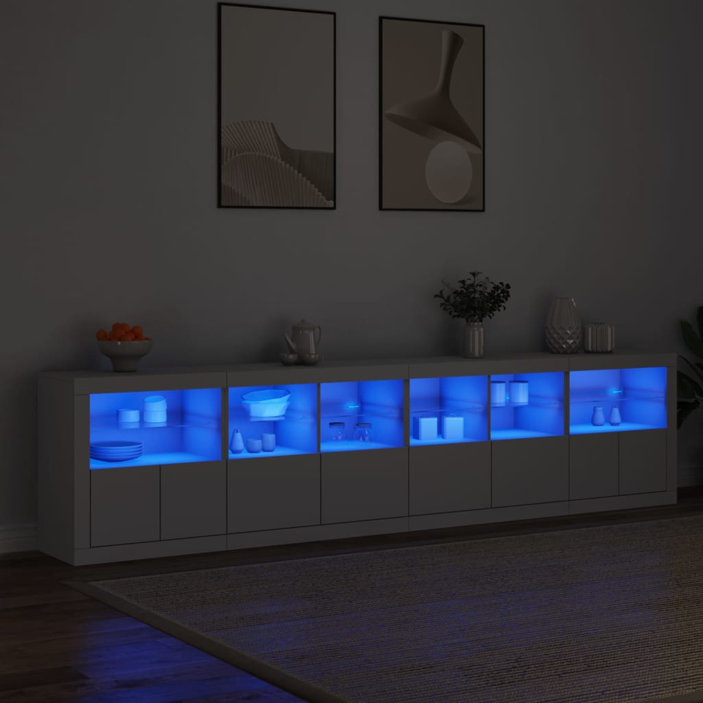 Dressoir Met Led-Verlichting 283X37X67 Cm