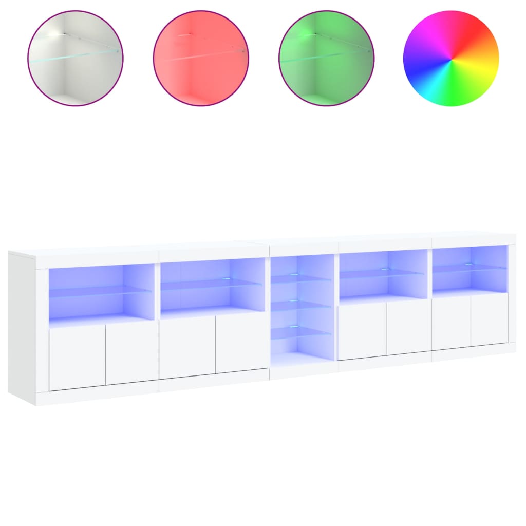 Dressoir Met Led-Verlichting 283X37X67 Cm