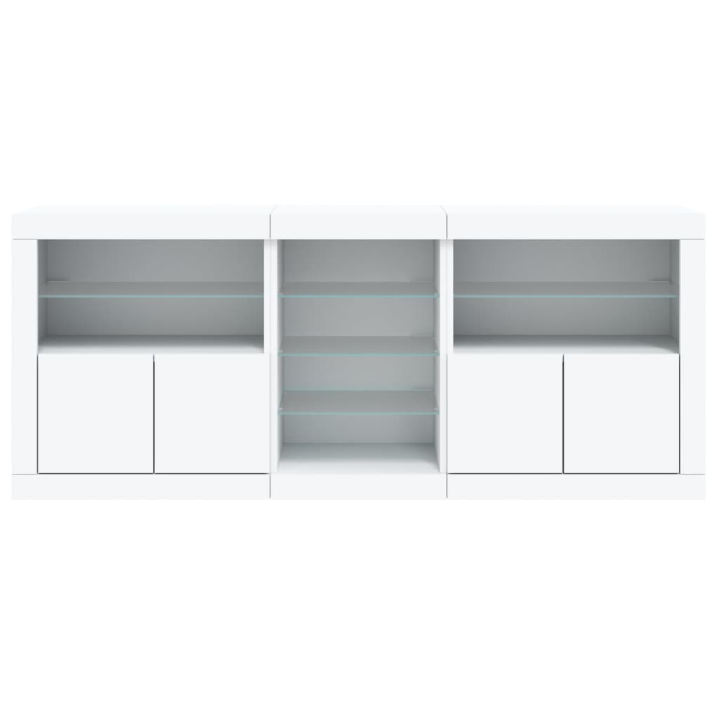 Dressoir Met Led-Verlichting 162X37X67 Cm