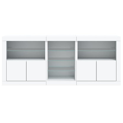 Dressoir Met Led-Verlichting 162X37X67 Cm