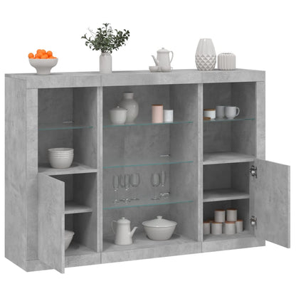 Dressoirs Met Led-Verlichting Bewerkt Hout