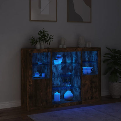 Dressoirs Met Led-Verlichting Bewerkt Hout