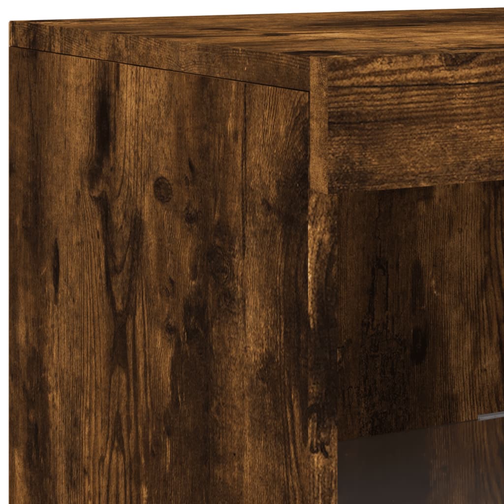 Dressoirs Met Led-Verlichting Bewerkt Hout
