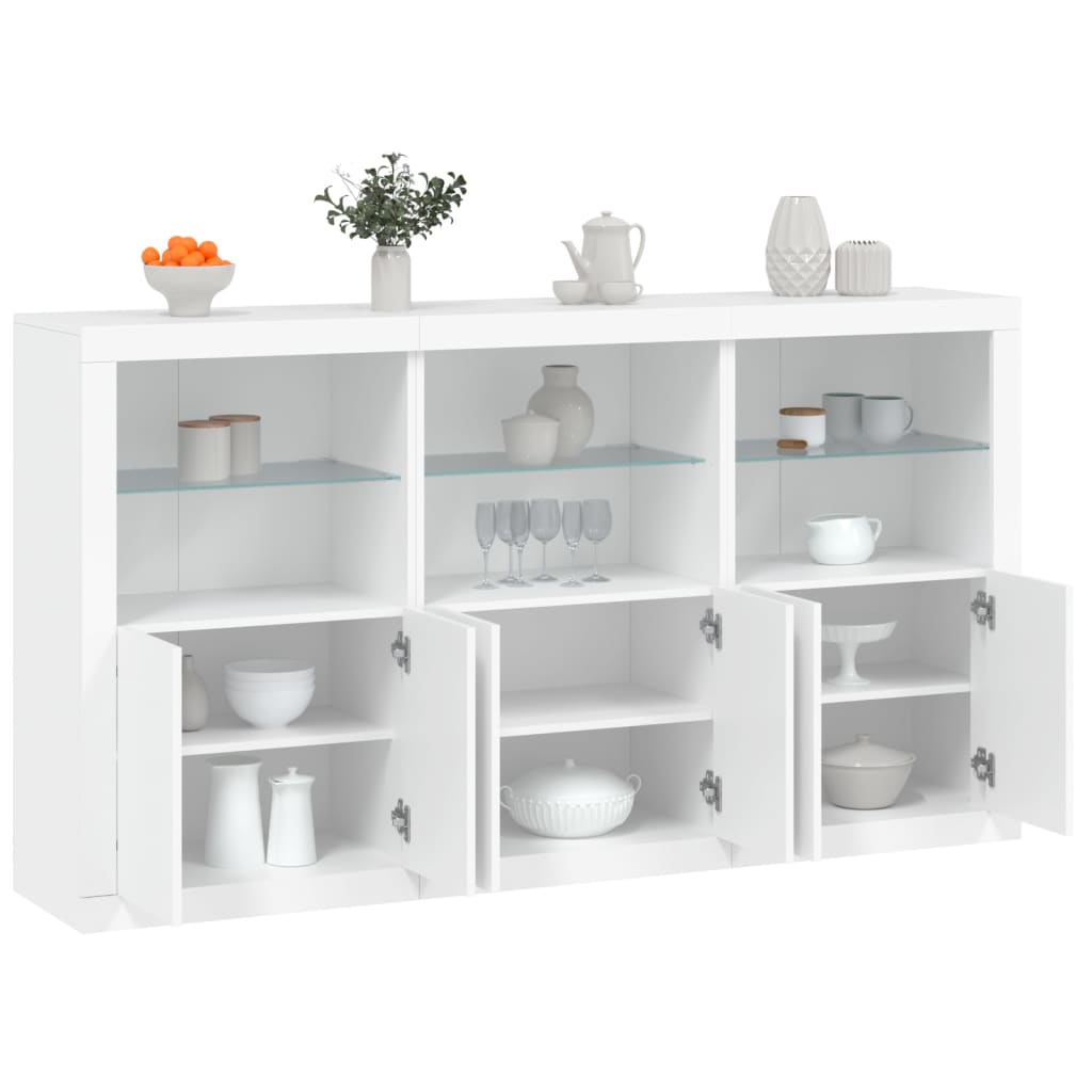 Dressoir Met Led-Verlichting 181,5X37X100 Cm Kleur