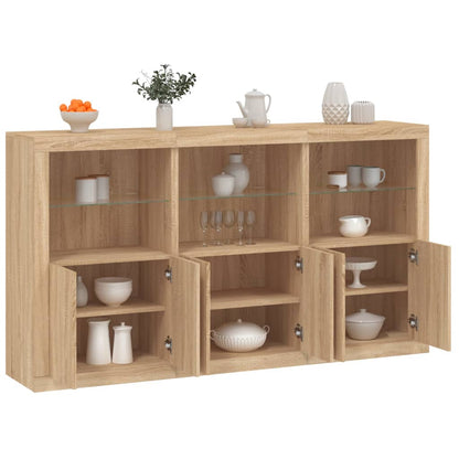 Dressoir Met Led-Verlichting 181,5X37X100 Cm Kleur
