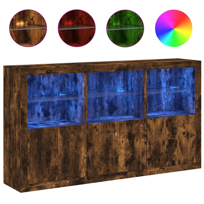 Dressoir Met Led-Verlichting 181,5X37X100 Cm Kleur