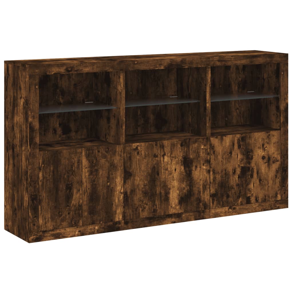 Dressoir Met Led-Verlichting 181,5X37X100 Cm Kleur