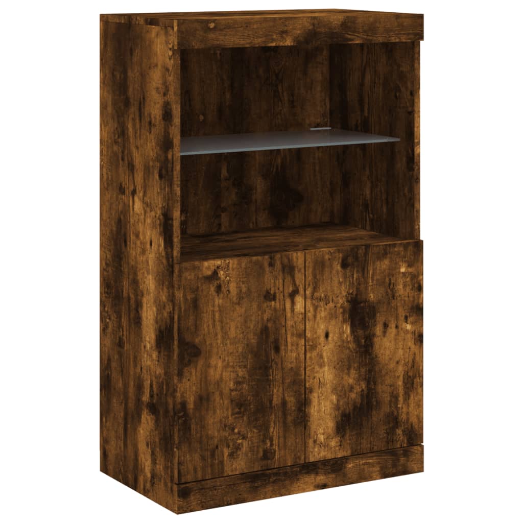 Dressoir Met Led-Verlichting 181,5X37X100 Cm Kleur