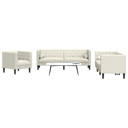 2-Delige Loungeset Chesterfield En Bolsters Fluweel