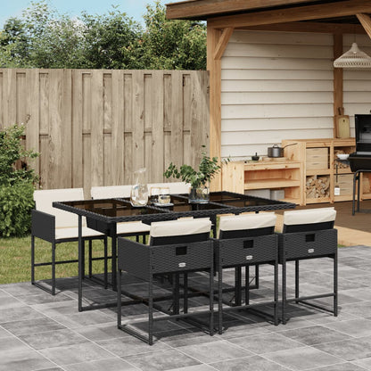 9-Delige Tuinset Met Kussens Poly Rattan