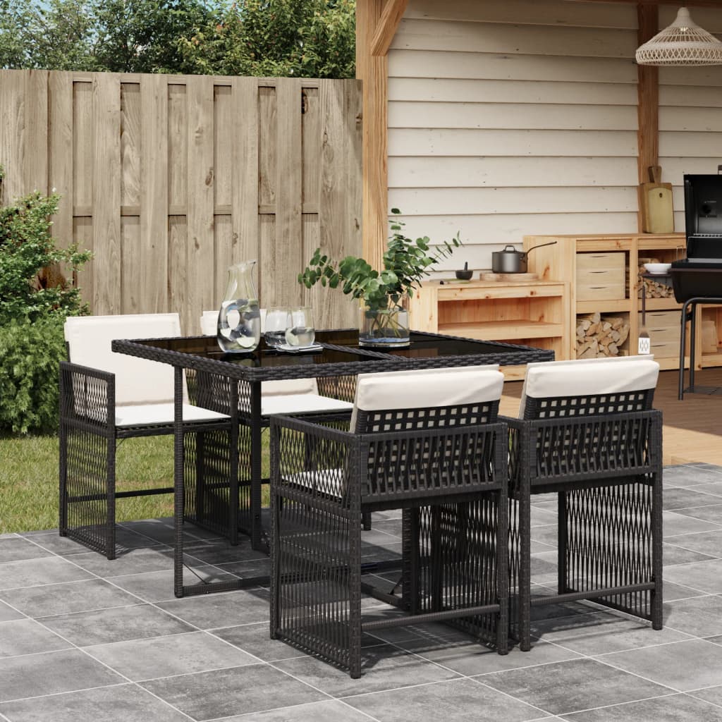 7-Delige Tuinset Met Kussens Poly Rattan
