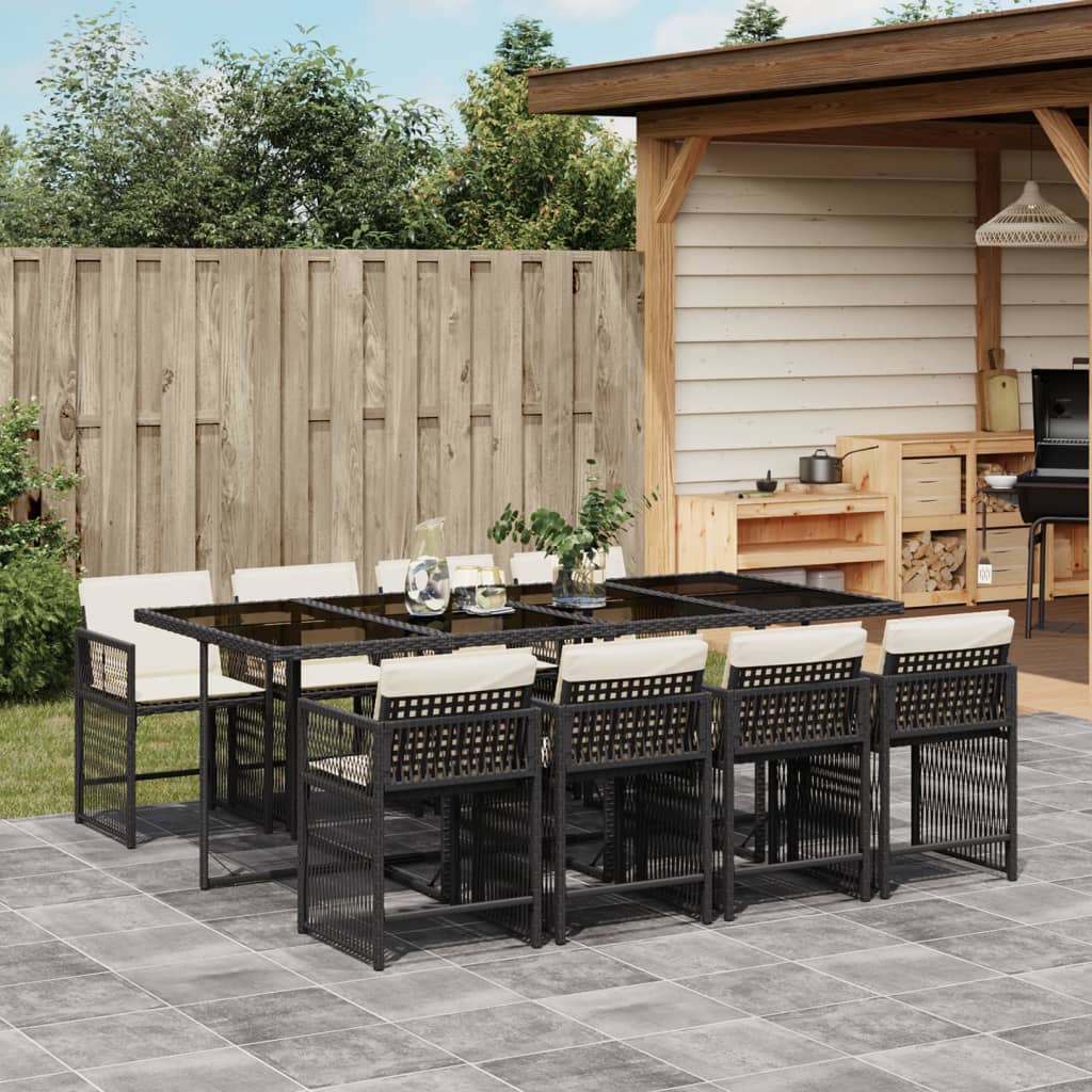 7-Delige Tuinset Met Kussens Poly Rattan