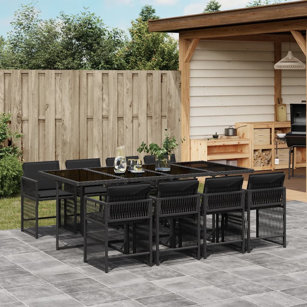 7-Delige Tuinset Met Kussens Poly Rattan