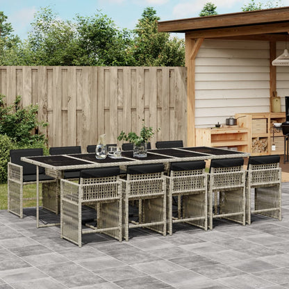 7-Delige Tuinset Met Kussens Poly Rattan