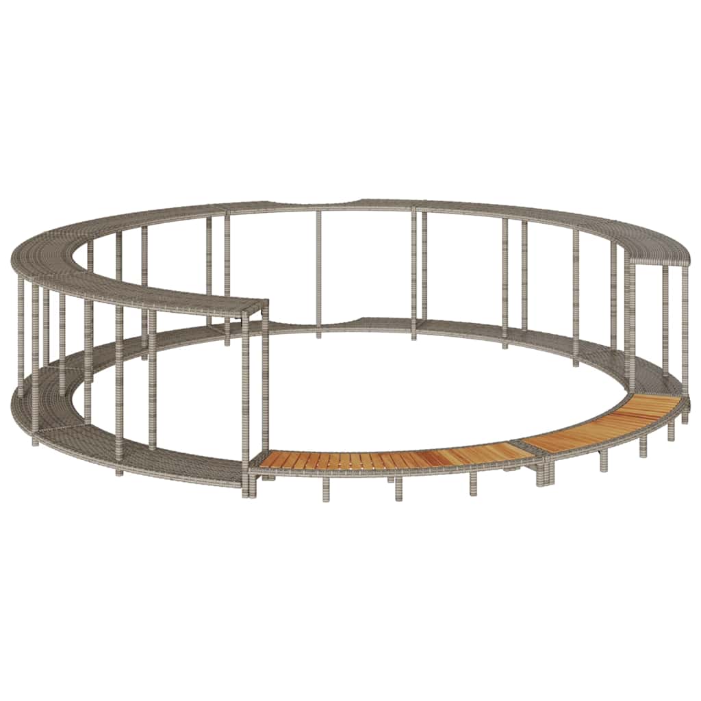 Hottub Ombouw Opbergruimte En Houten Opstapje Poly Rattan
