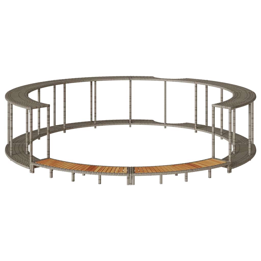 Hottub Ombouw Opbergruimte En Houten Opstapje Poly Rattan